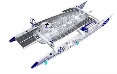 a cross section of the energy observer