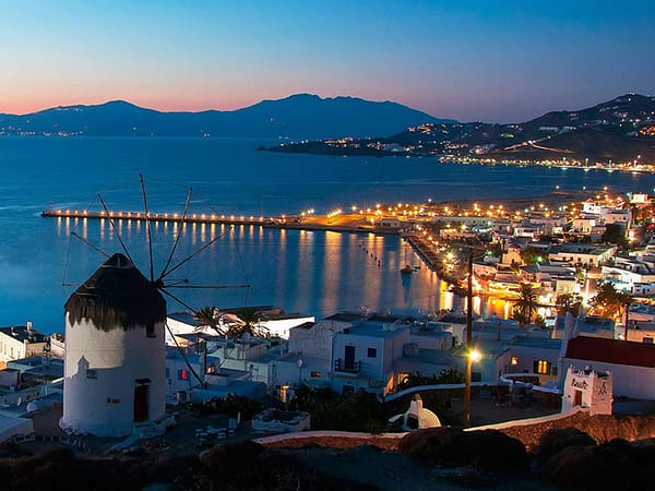 mykonos by night