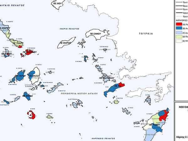 Χωροταξικό Τουρισμού: Στο «κόκκινο» 18 περιοχές